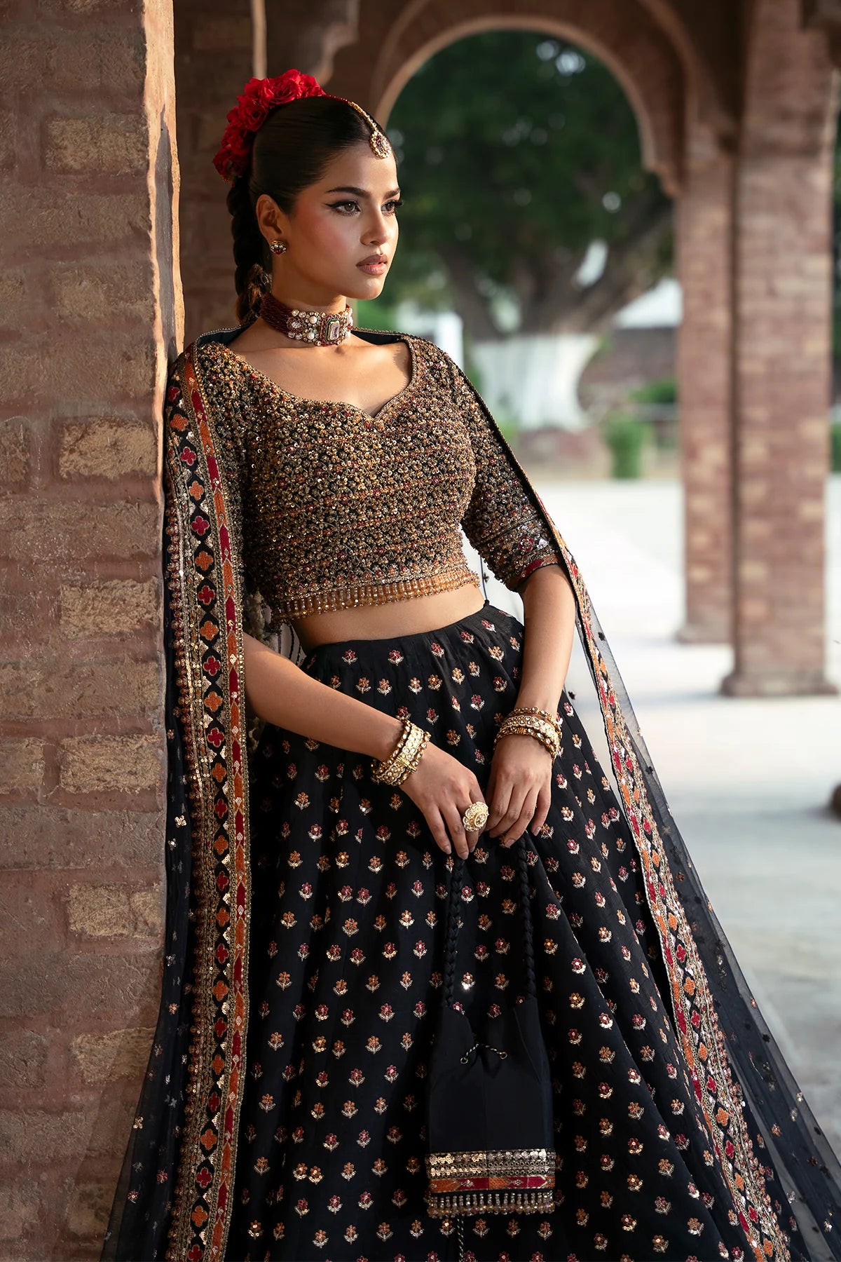 Mina Kashif | 3 Piece Unstitched Embroidered Korean Silk | Fizza