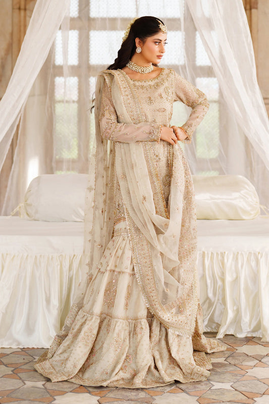 Naqshi | 3 Piece Unstitched Embroidered Organza Dress | Aneeqa