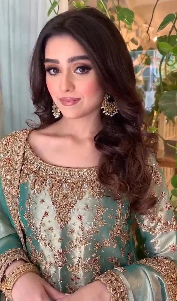 Haris Shakeel | 3 Piece Unstitched Embellishment Embroidered Massori Shirt | 20736