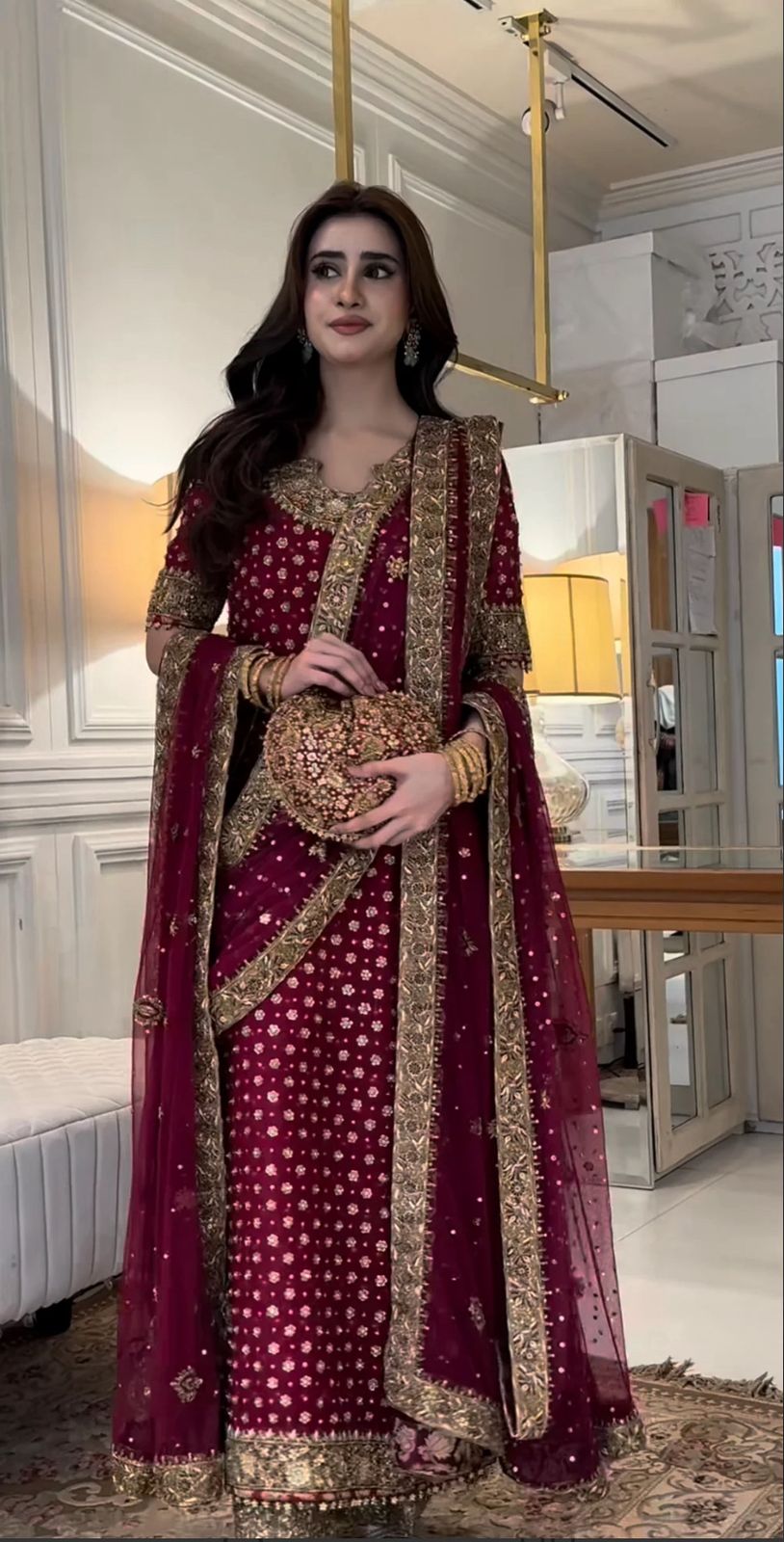 Haris Shakeel | 3 Piece Unstitched Embroidered Raw Silk | HR 05