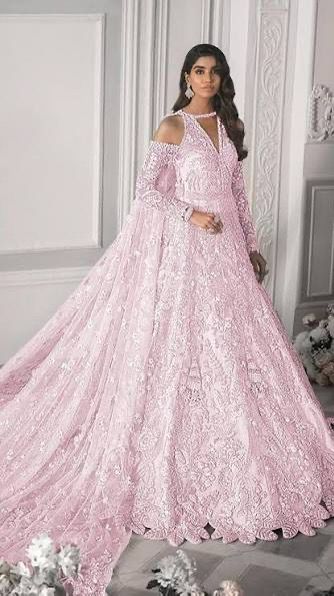 Republic Womens Wear | 3 Piece Unstitched Embellished Maxi | E52 - Pink