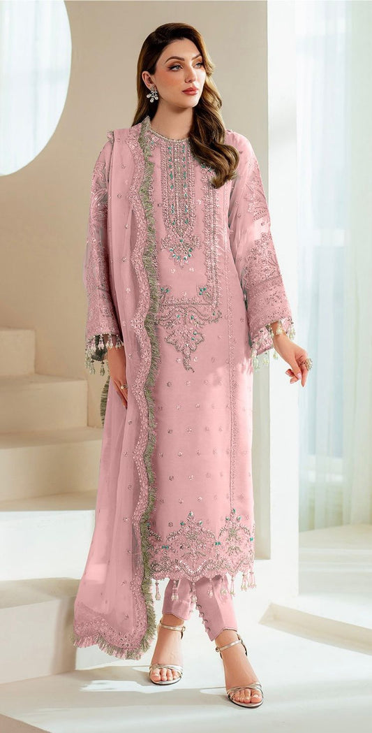Alizeh | 3 Piece Unstitched Embroidered Tussel Silk | AF-BHM-V01-D4-01
