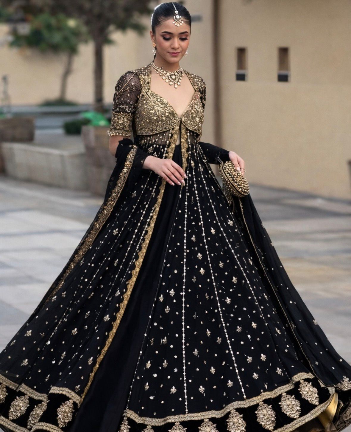 Haris Shakeel | 3 Piece Unstitched Embroidered Lehenga | Khansa