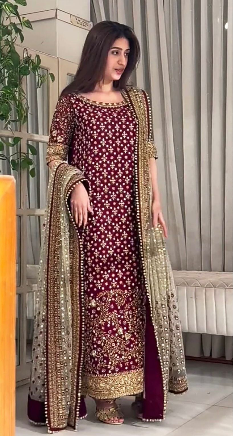 Haris Shakeel | 3 Piece Unstitched Embroidered Tussle Silk | Areesha