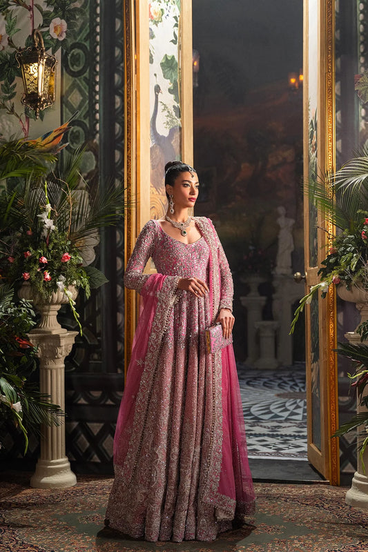 Fahad Hussain |  Piece Unstitched Embroidered Silk Bridal Dress | Bagaai