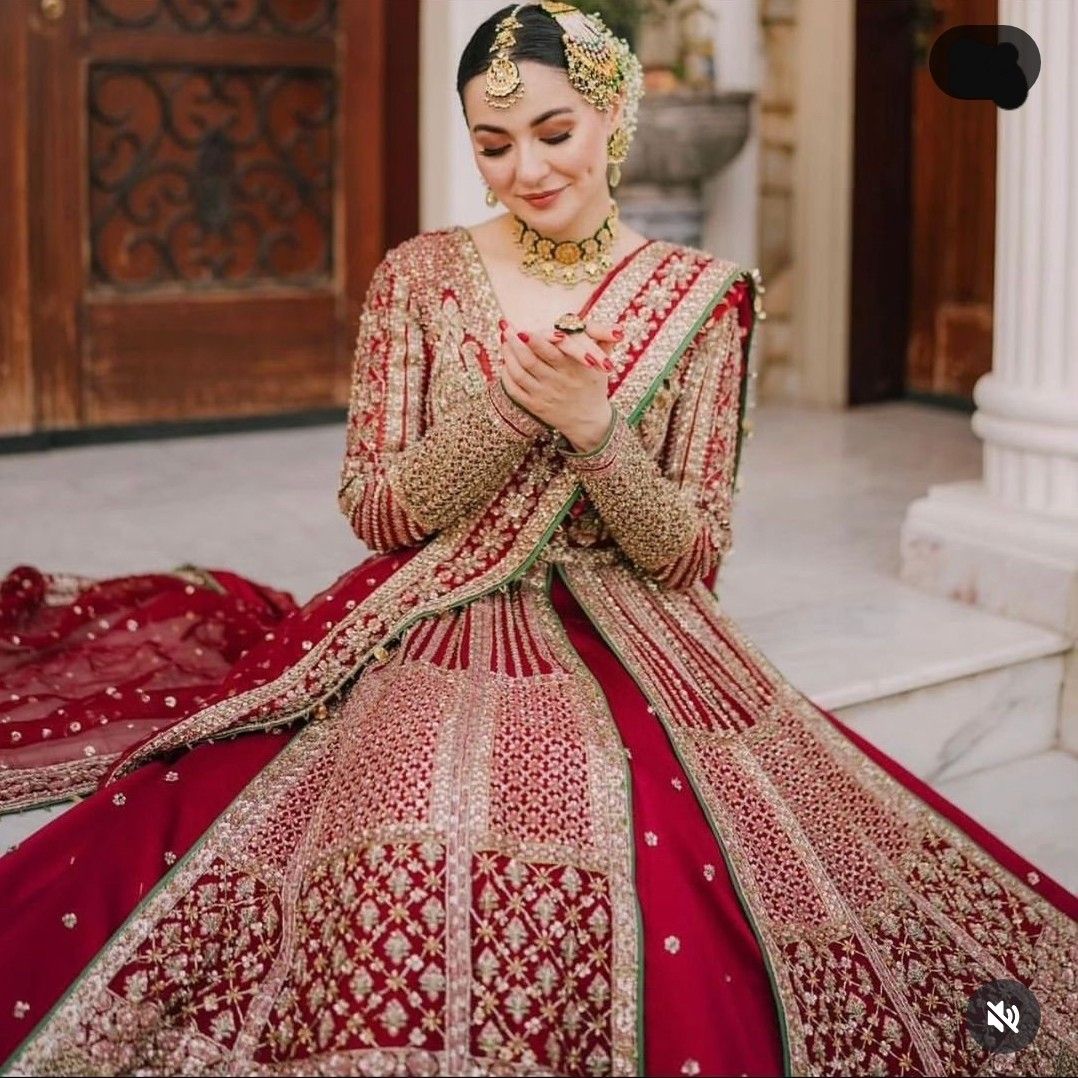 Hussain Rehar | Unstitched Organza Bridal Outfit | Hania