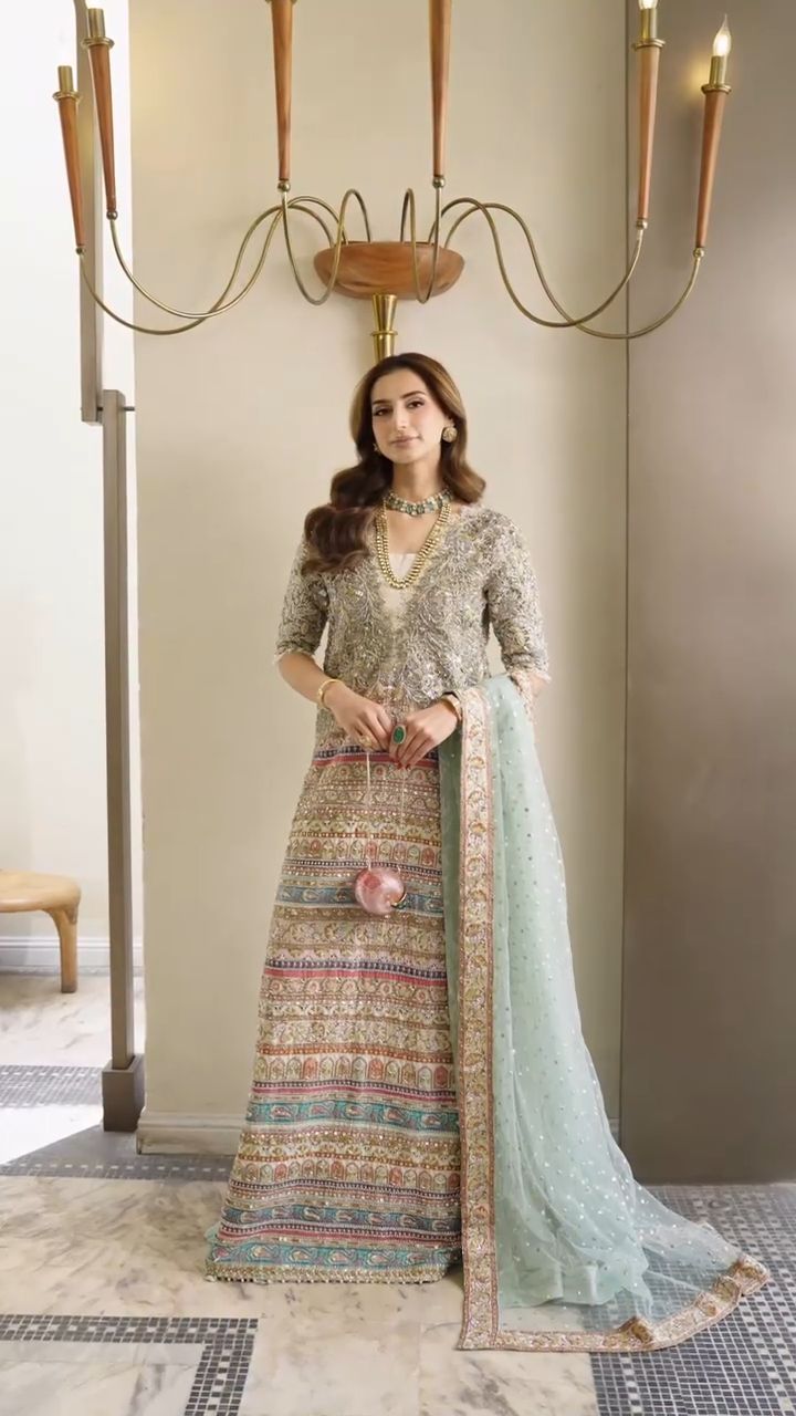 Saira Shakira | 3 Piece Unstitched Embroidered Tussle Silk | Silken Haze