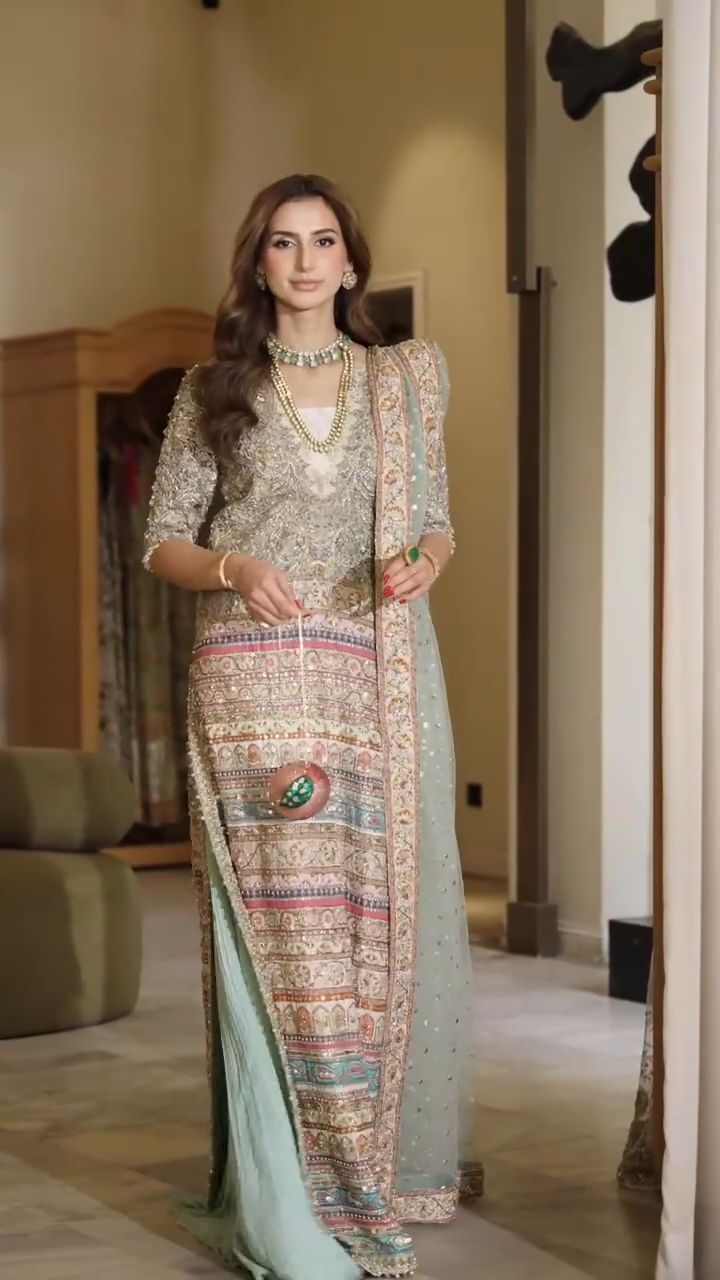 Saira Shakira | 3 Piece Unstitched Embroidered Tussle Silk | Silken Haze