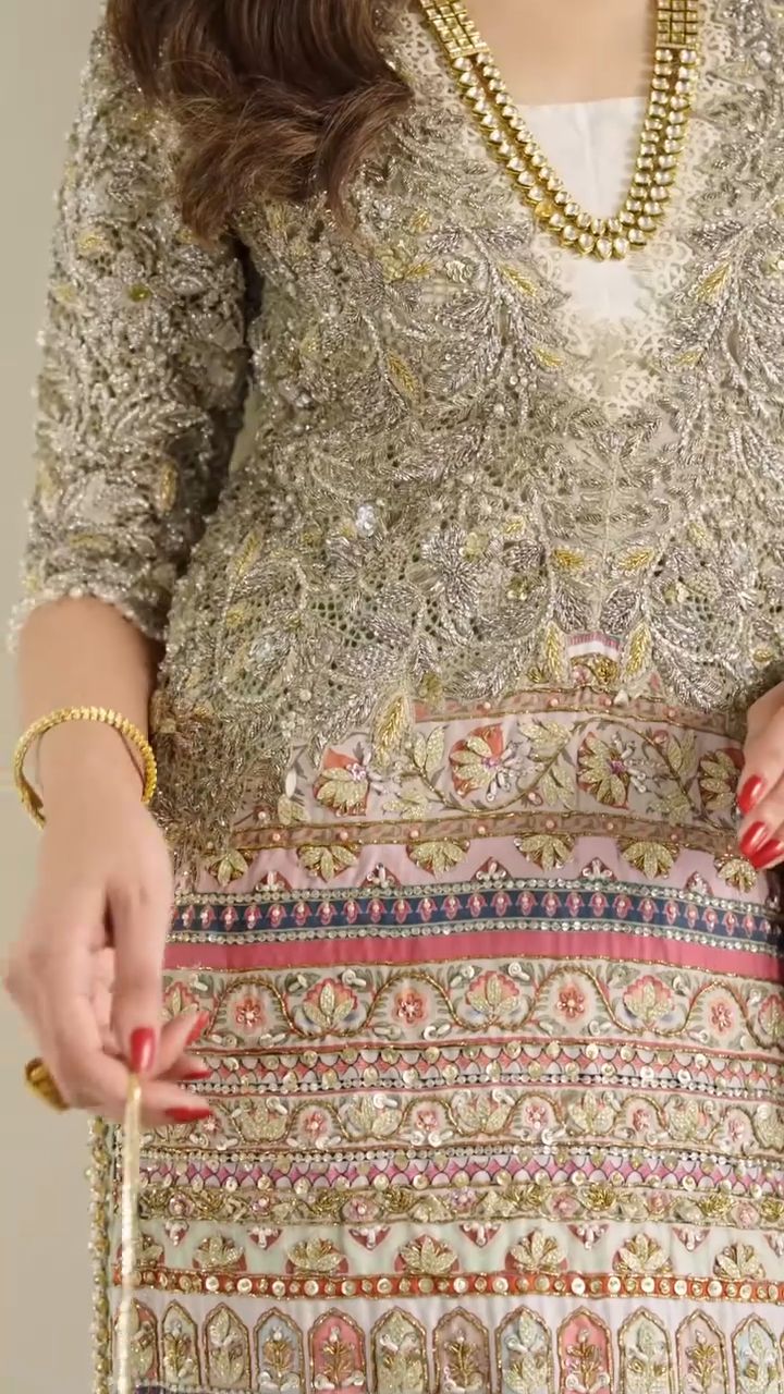 Saira Shakira | 3 Piece Unstitched Embroidered Tussle Silk | Silken Haze
