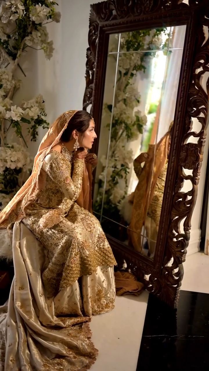Mina Hasan | 3 Piece Unstitched Embroidered Tussle Silk | D-2343