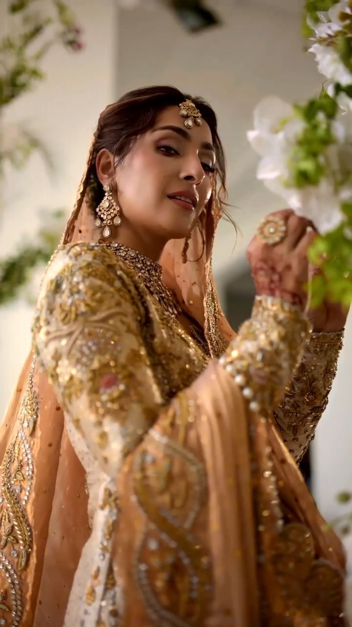 Mina Hasan | 3 Piece Unstitched Embroidered Tussle Silk | D-2343