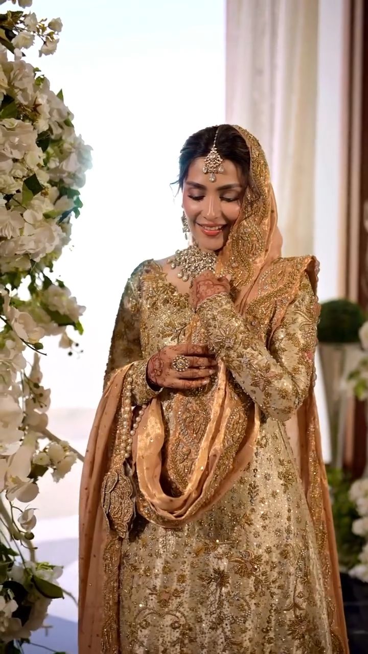 Mina Hasan | 3 Piece Unstitched Embroidered Tussle Silk | D-2343