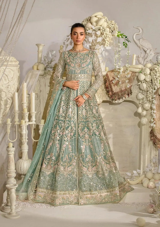 Elaf Premium | 3 Piece Unstitched Embroidered Organza | EFE-02-ELSA