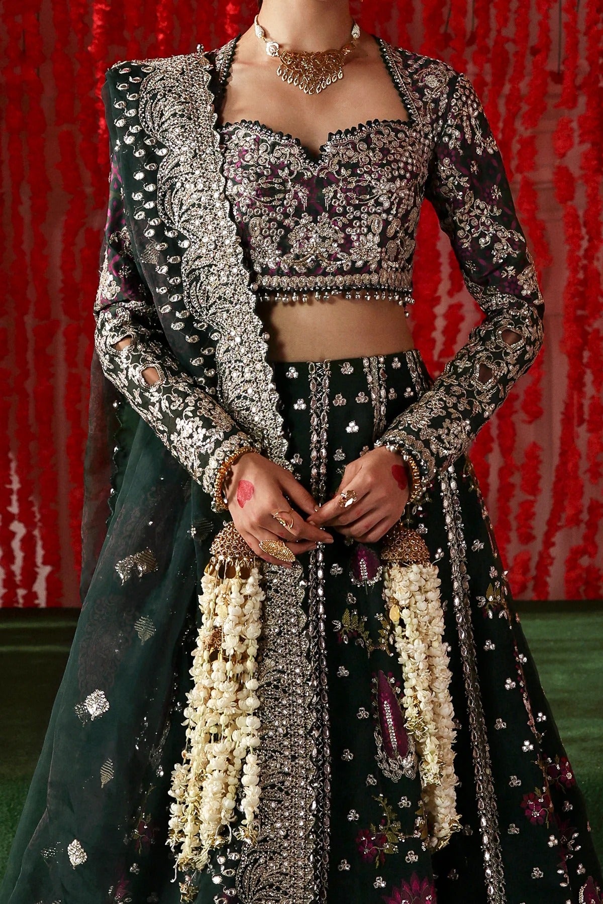 Afrozeh | 3 Piece Unstitched Embroidered Organza Maxi | Shonglam