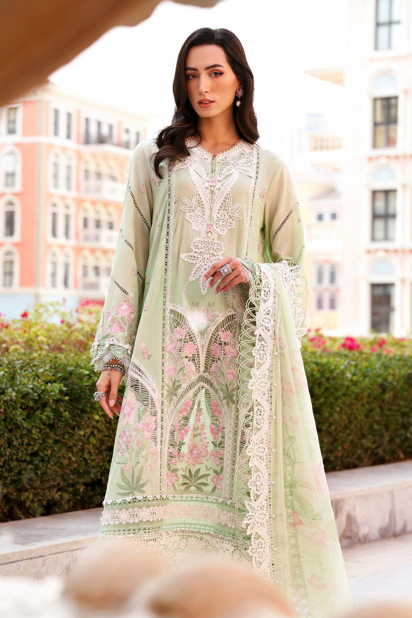 Maria B. | 3 Piece Unstitched Embroidered Lawn | D-2611-A