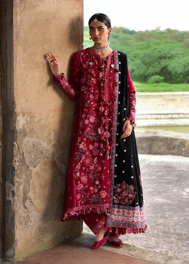 Hussain Rehar | 3 Piece Unstitched Embroidered Karandi | Pankhuri