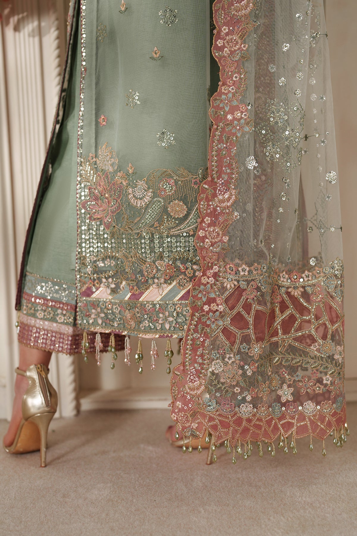 Baroque | 3 Piece Unstitched Embroidered Organza | CH14-06