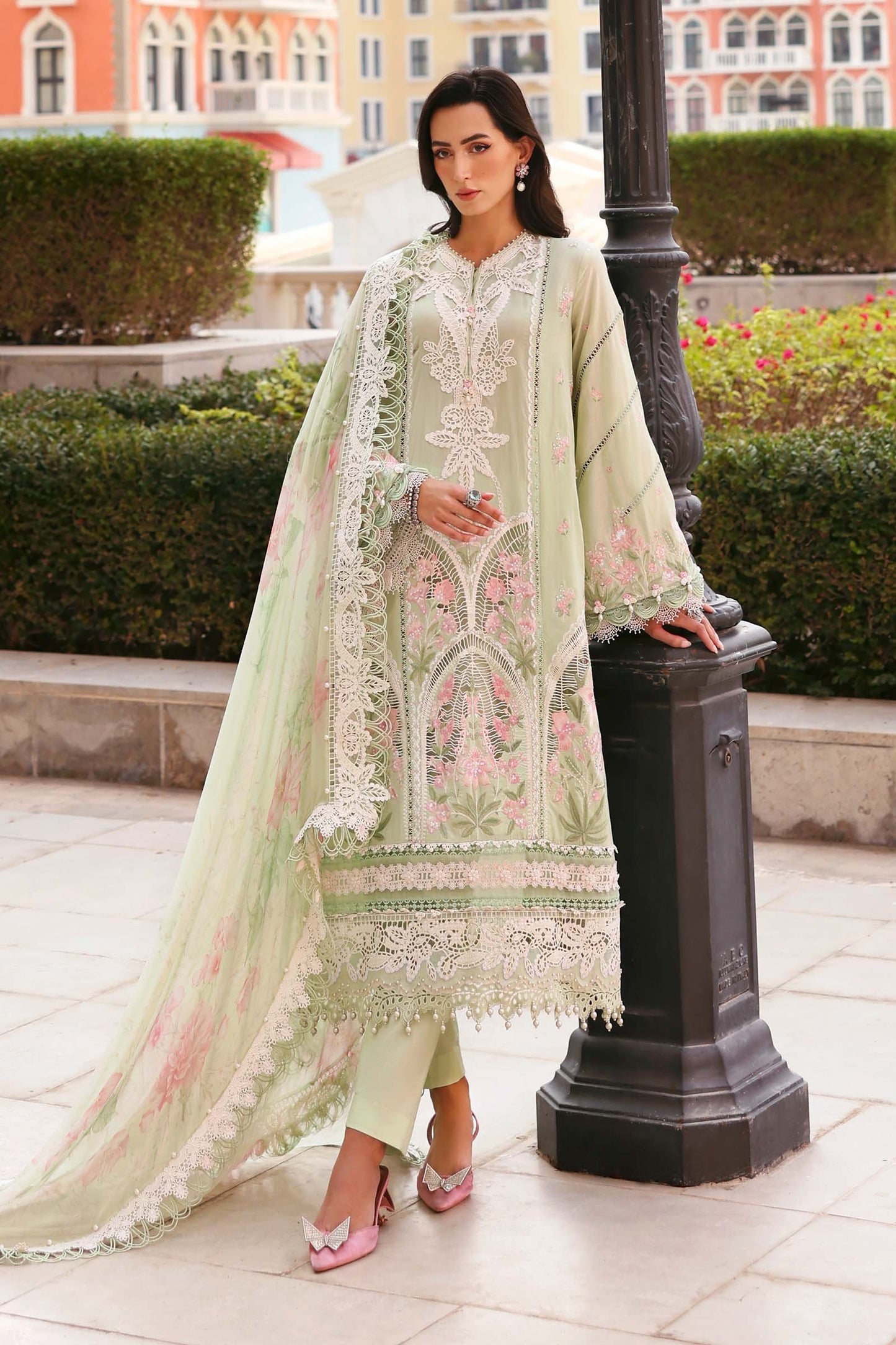 Maria B. | 3 Piece Unstitched Embroidered Lawn | D-2611-A
