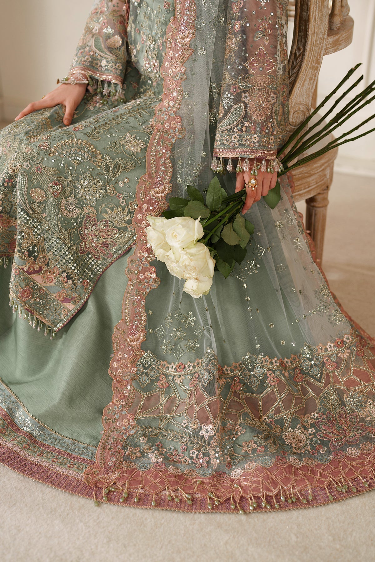 Baroque | 3 Piece Unstitched Embroidered Organza | CH14-06