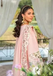 Elaf Premium | 3 Piece Unstitched Embroidered Lawn | ELH-3B OH MY ROSE