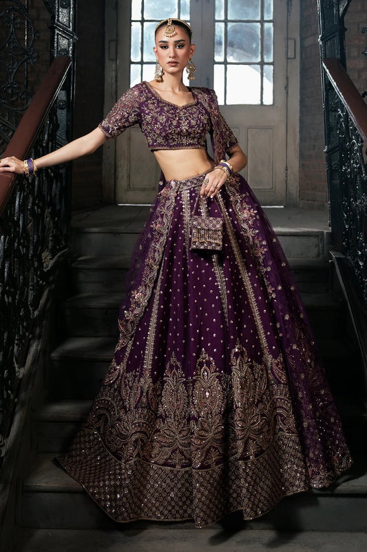 Mina Kashif | 3 Piece Unstitched Embroidered Korean Silk | Zarnoor