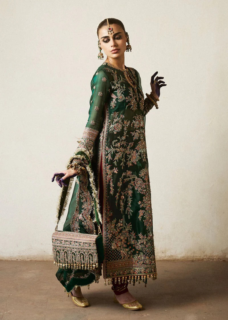 Hussain Rehar | 3 Piece Unstitched Organza Outfit | Jamali