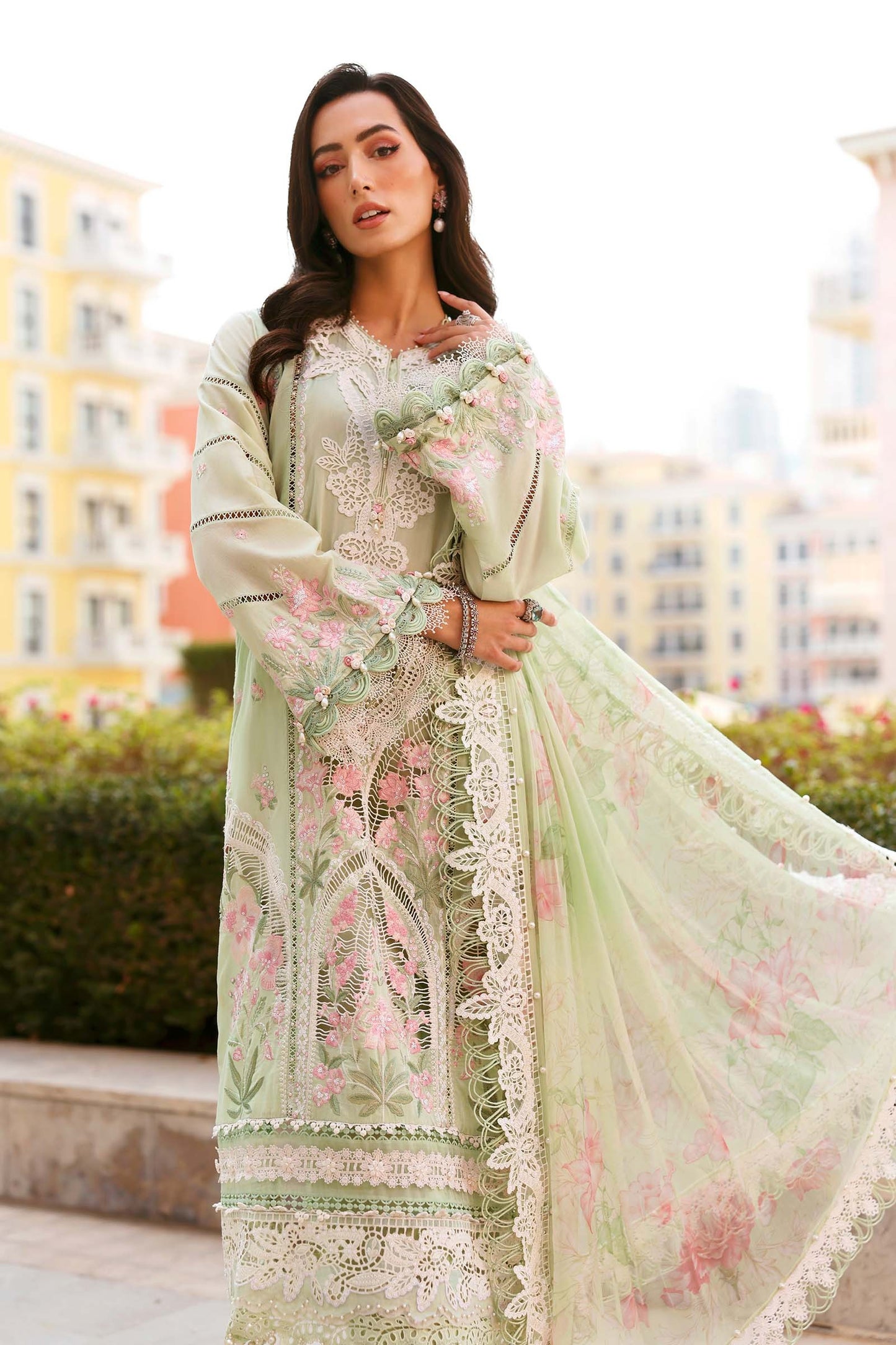 Maria B. | 3 Piece Unstitched Embroidered Lawn | D-2611-A