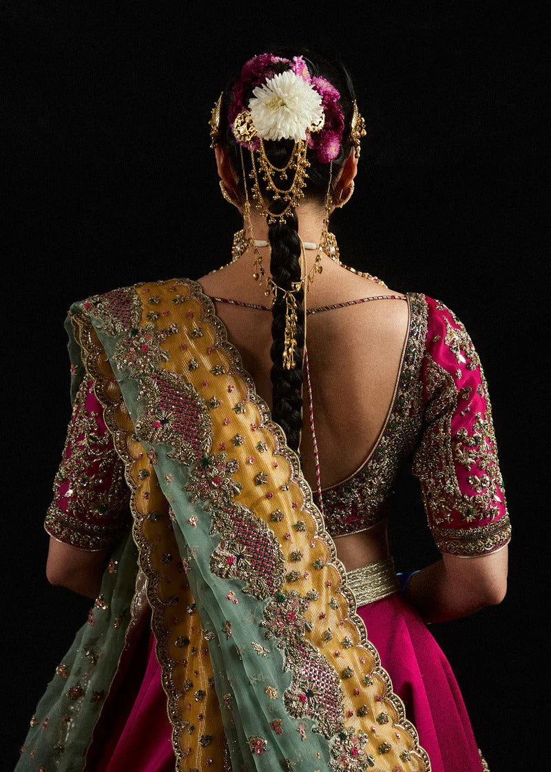 Hussain Rehar | Bridal Organza Outfit | Laal