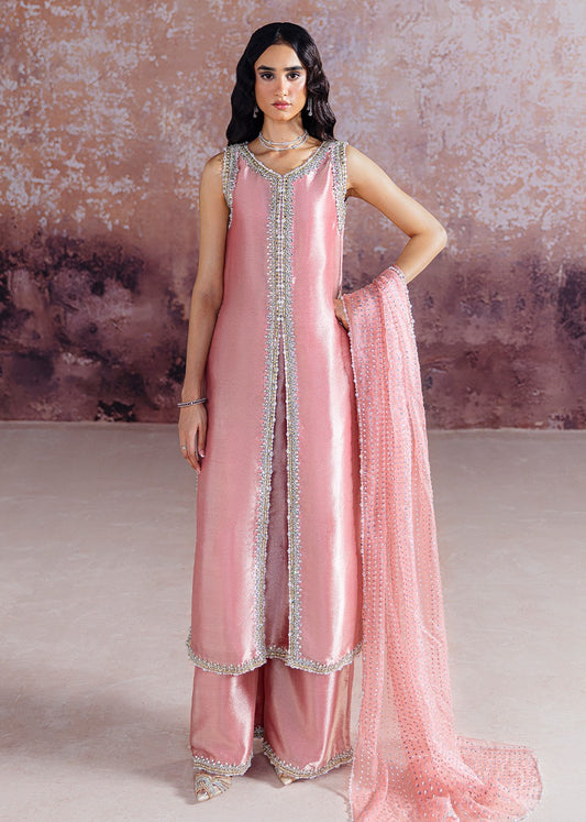 Sara Rohale Asghar | 3 Piece Unstitched Embroidered Tussel Silk | Ayda