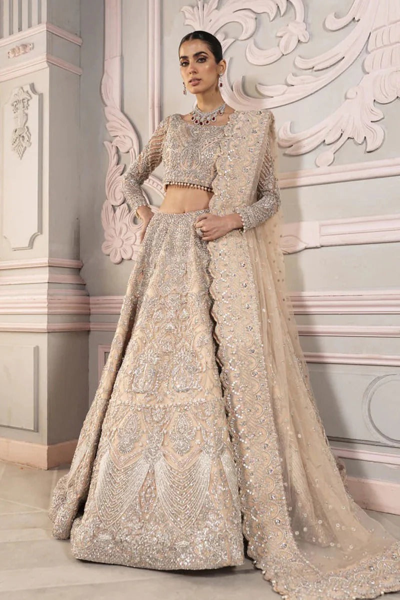 Marai Ali | 3 Piece Unstitched Lehnga Chooli with Pearls | Junoon 7