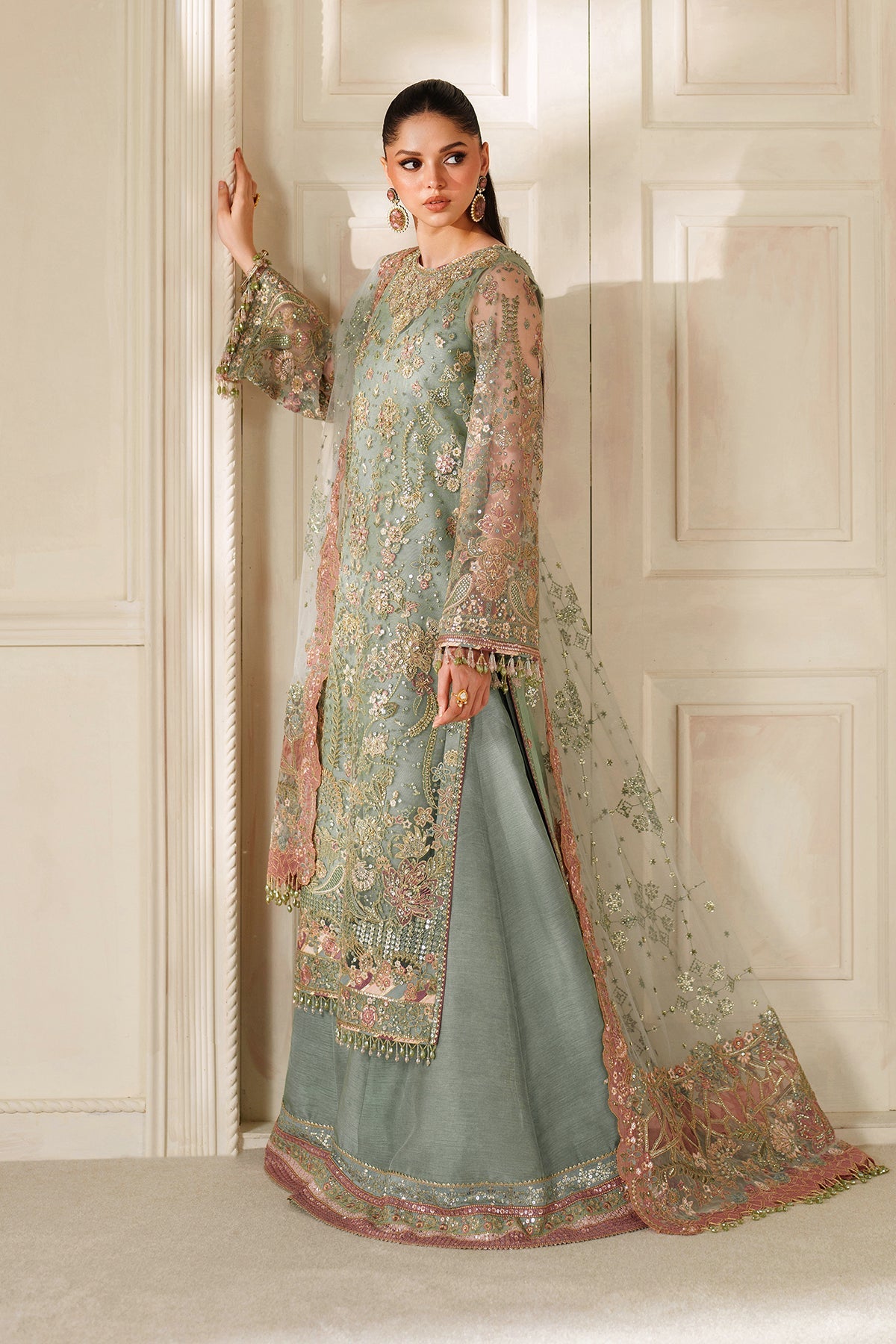 Baroque | 3 Piece Unstitched Embroidered Organza | CH14-06