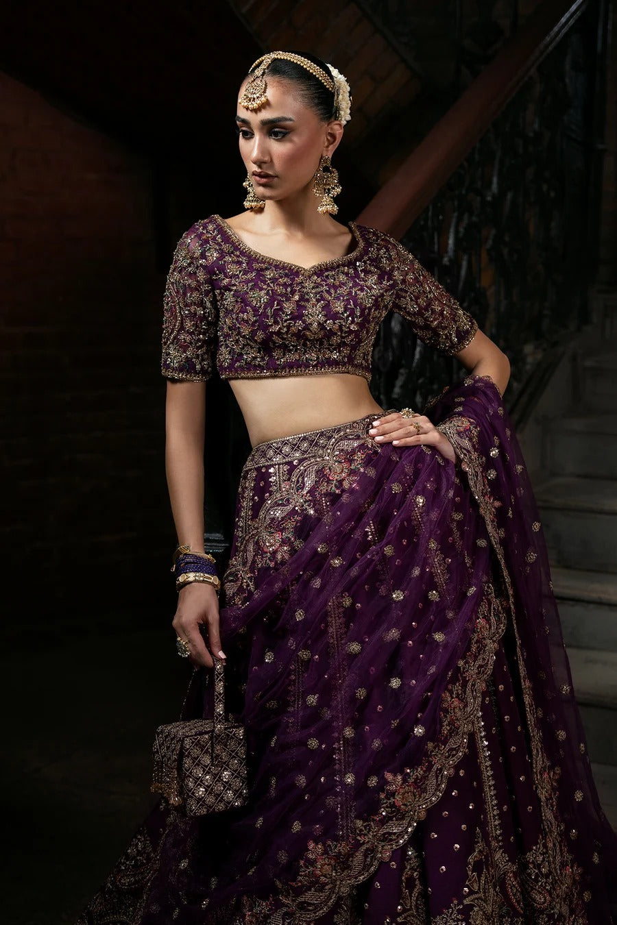 Mina Kashif | 3 Piece Unstitched Embroidered Korean Silk | Zarnoor