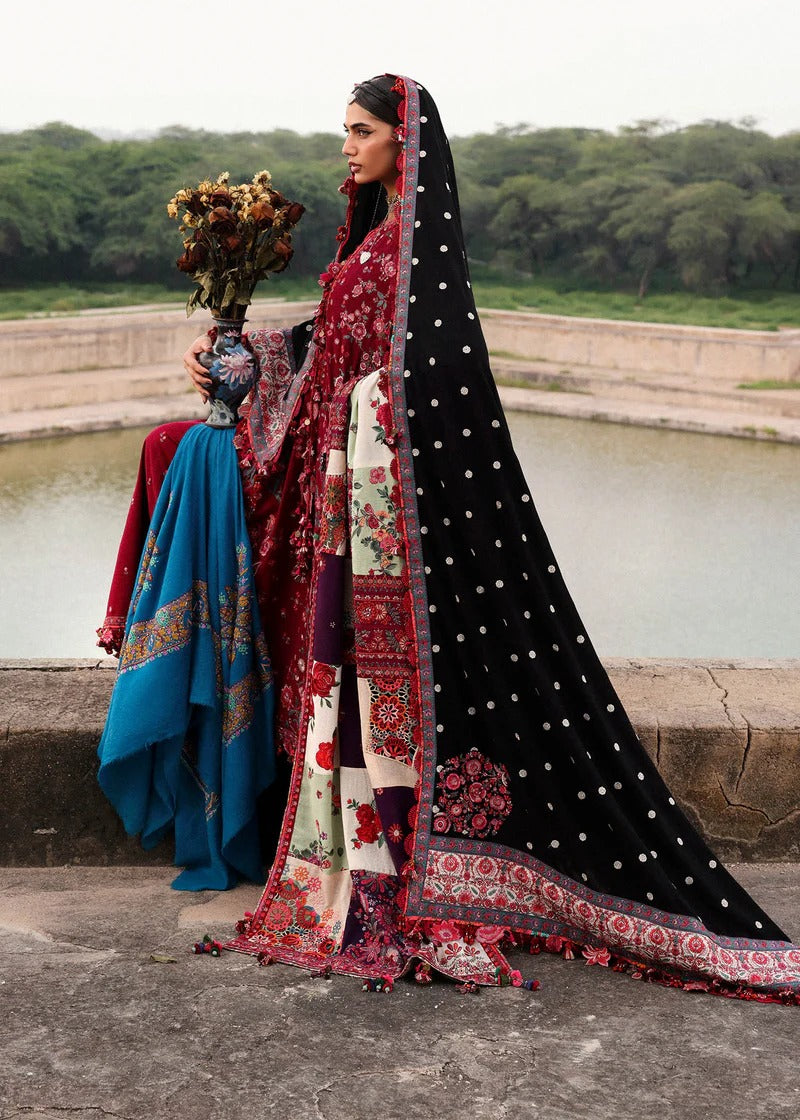 Hussain Rehar | 3 Piece Unstitched Embroidered Karandi | Pankhuri