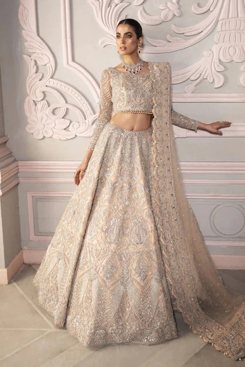 Marai Ali | 3 Piece Unstitched Lehnga Chooli with Pearls | Junoon 7