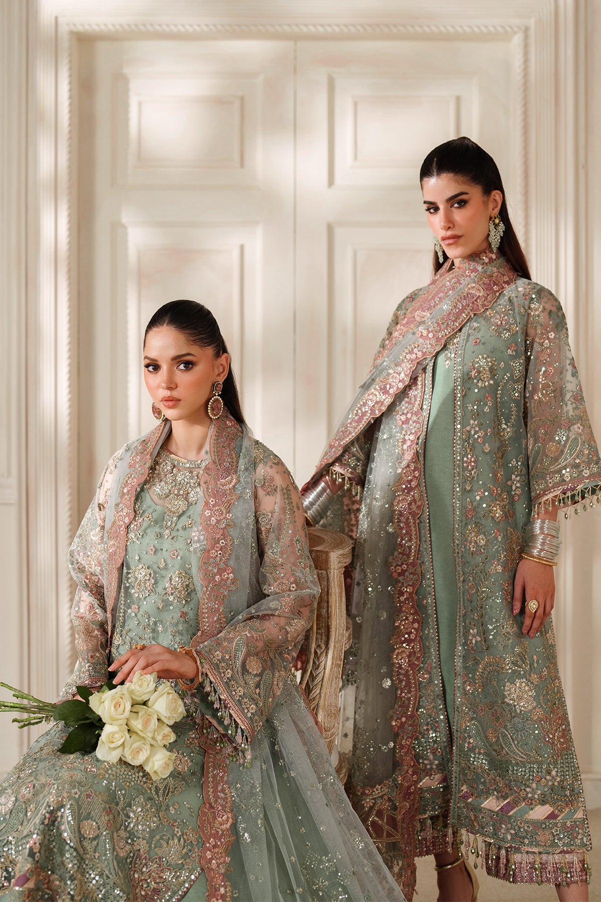 Baroque | 3 Piece Unstitched Embroidered Organza | CH14-06
