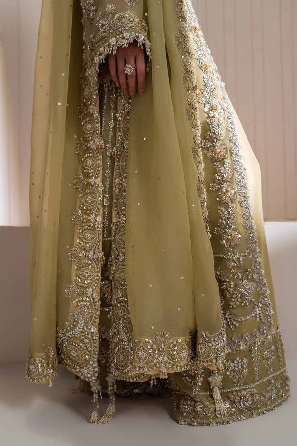 Elan | 3 Piece Unstitched Organza Handcrafted Gotta Work | LEONORE (EP-21218)