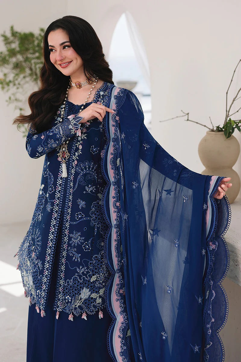 Qalamkar | 3 Piece Unstitched Embroidered Lawn | SA-16 ESMA