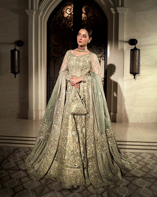Faiza Saqlain | 3 Piece Unstitched Organza Bridal | Syene
