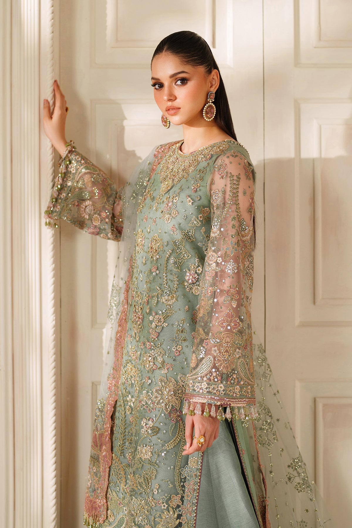 Baroque | 3 Piece Unstitched Embroidered Organza | CH14-06