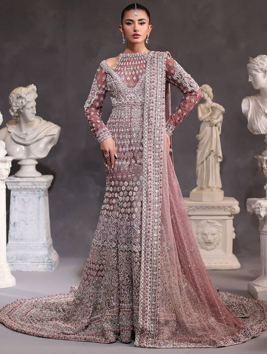 Ahmad Sultan | 3 Piece Unstitched Embroidered Organza | VELEZA ZIRELLE