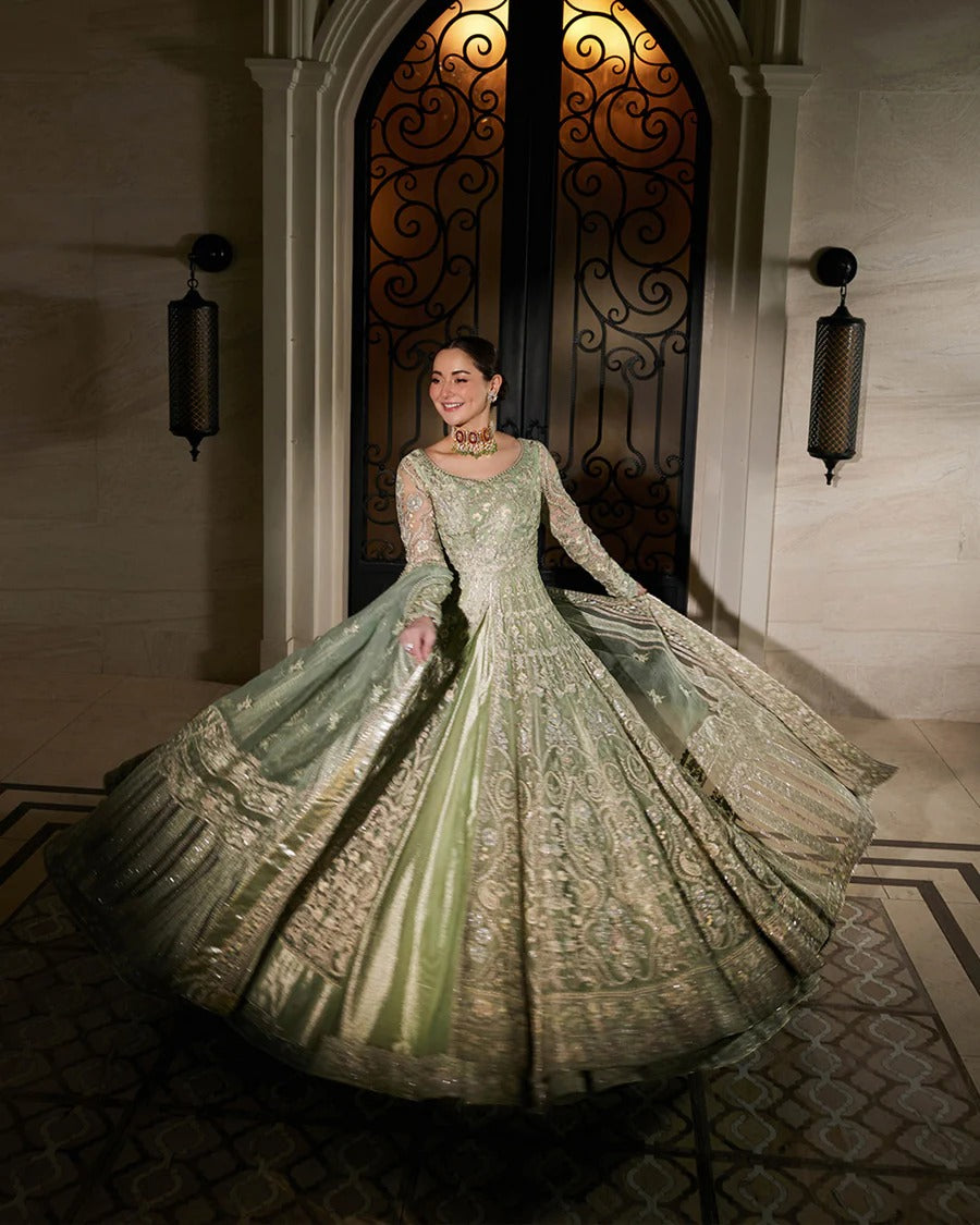 Faiza Saqlain | 3 Piece Unstitched Organza Bridal | Syene