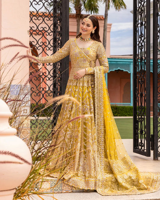 Faiza Saqlain | 3 Piece Unstitched Embroidered Organza | Melita