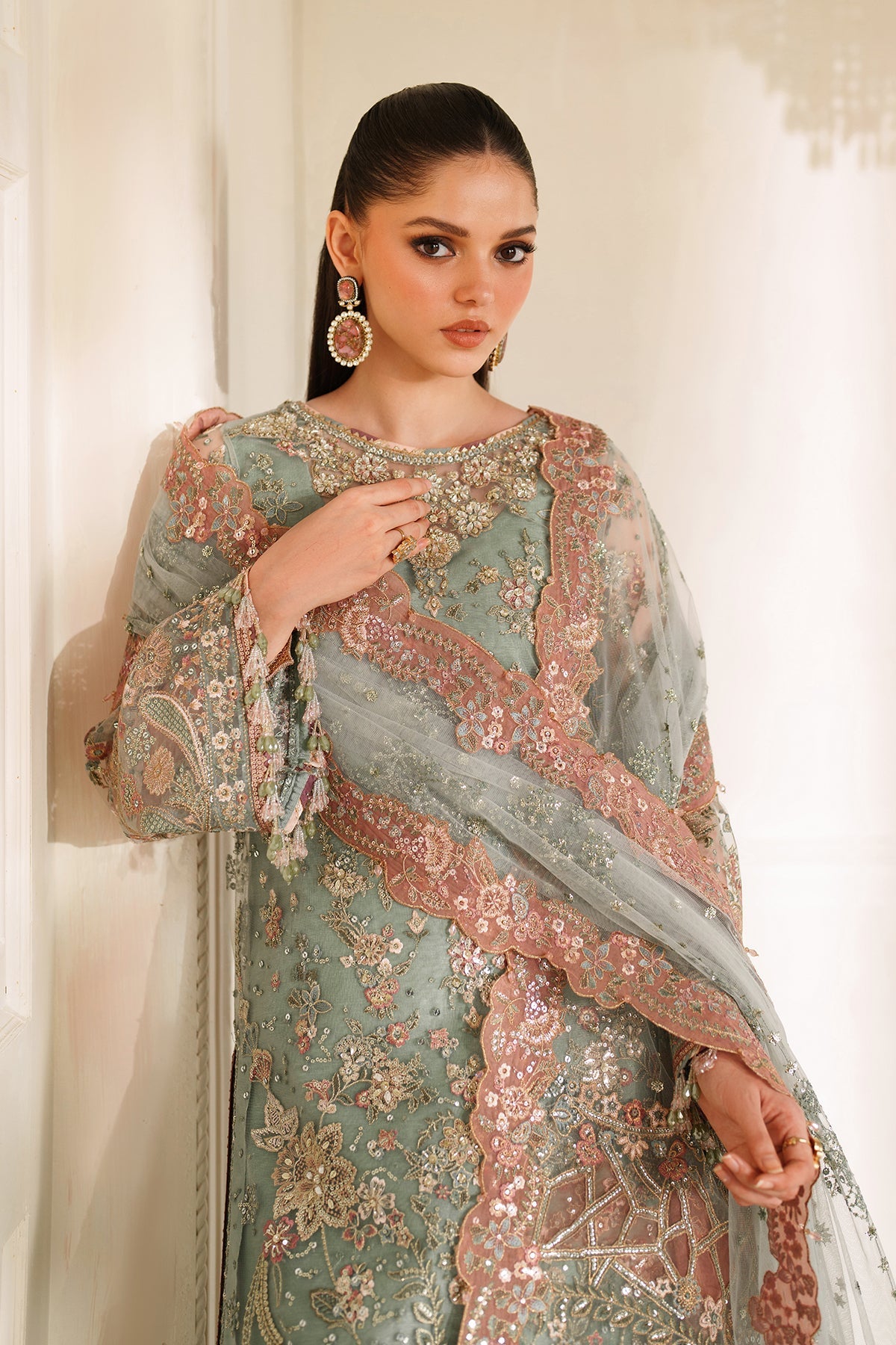 Baroque | 3 Piece Unstitched Embroidered Organza | CH14-06