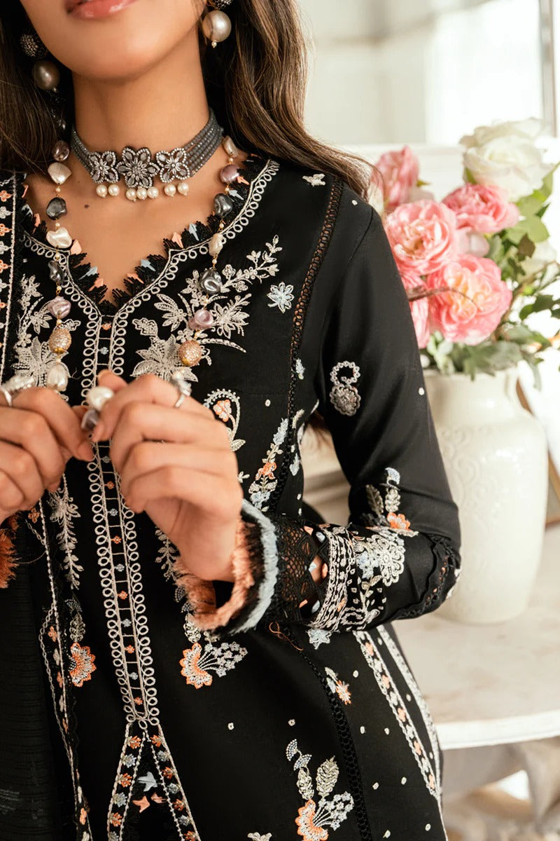 Qalamkar |  3 Piece Unstitched Embroidered Lawn | SB-03 Misha