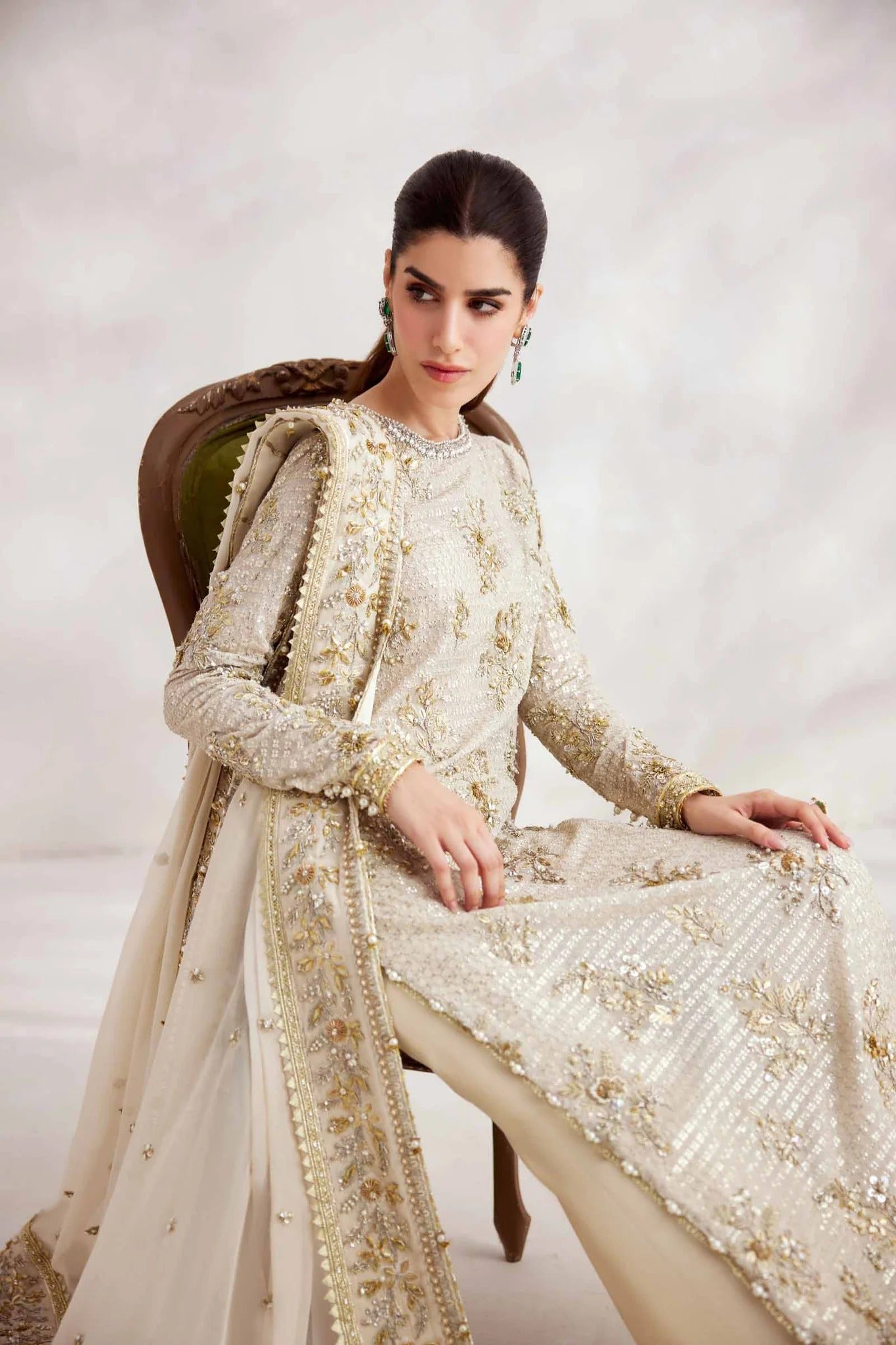 Elan | 3 Piece Unstitched Embroidered Chiffon | Tresor