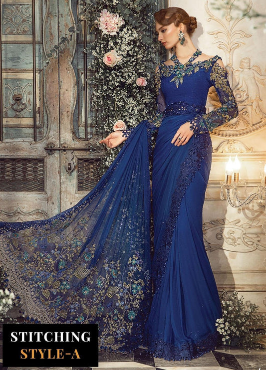 Maria B. | Embroidered Organza Suits Unstitched 4 Piece | MB23MW D2