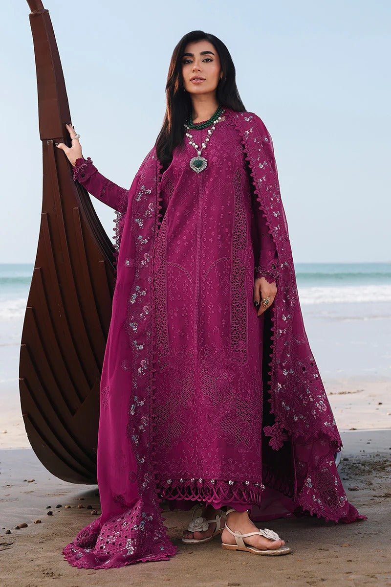 Qalamkar | 3 Piece Unstitched Embroidered Lawn | SA-01 ZARA