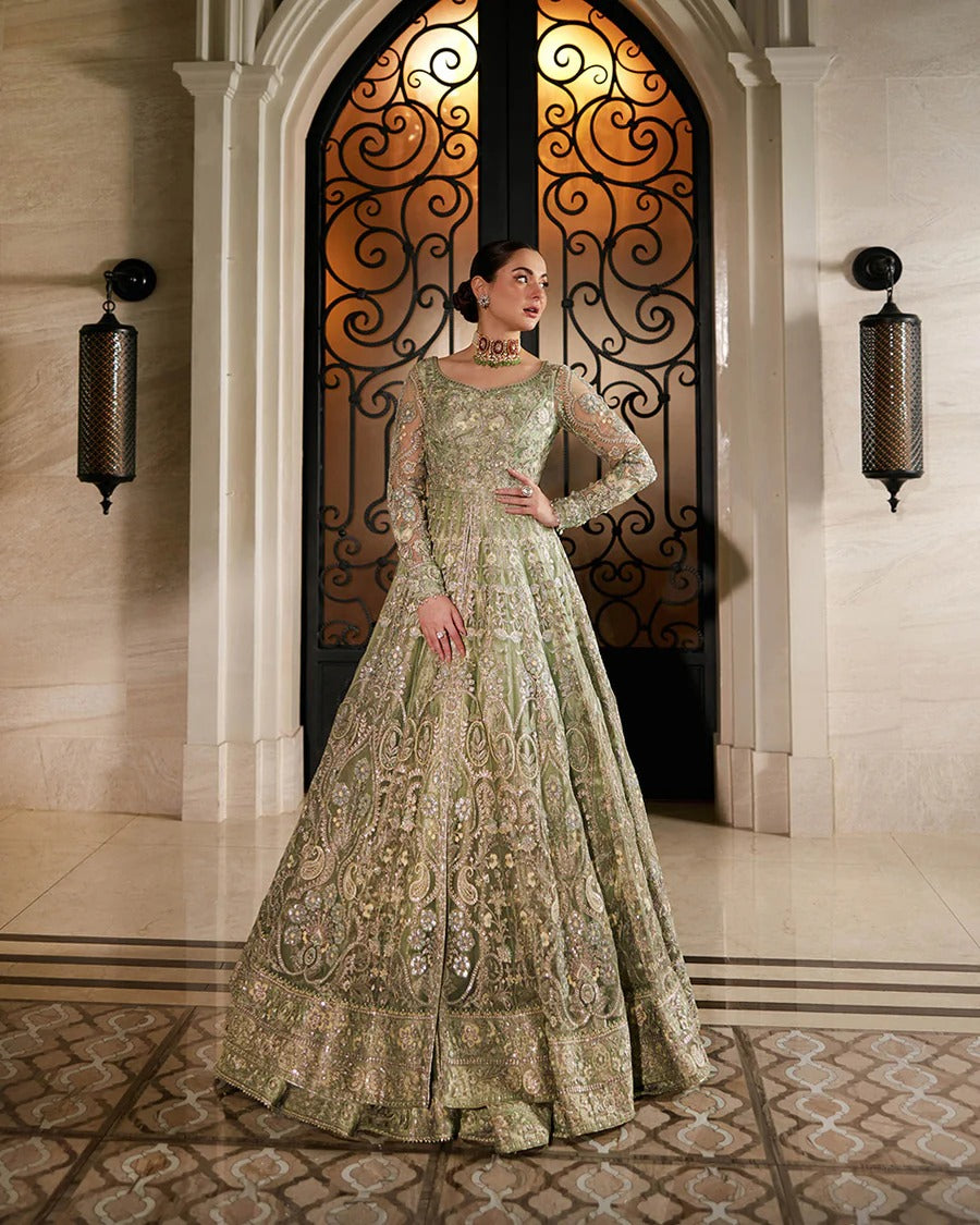 Faiza Saqlain | 3 Piece Unstitched Organza Bridal | Syene