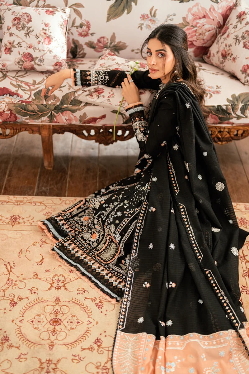 Qalamkar |  3 Piece Unstitched Embroidered Lawn | SB-03 Misha