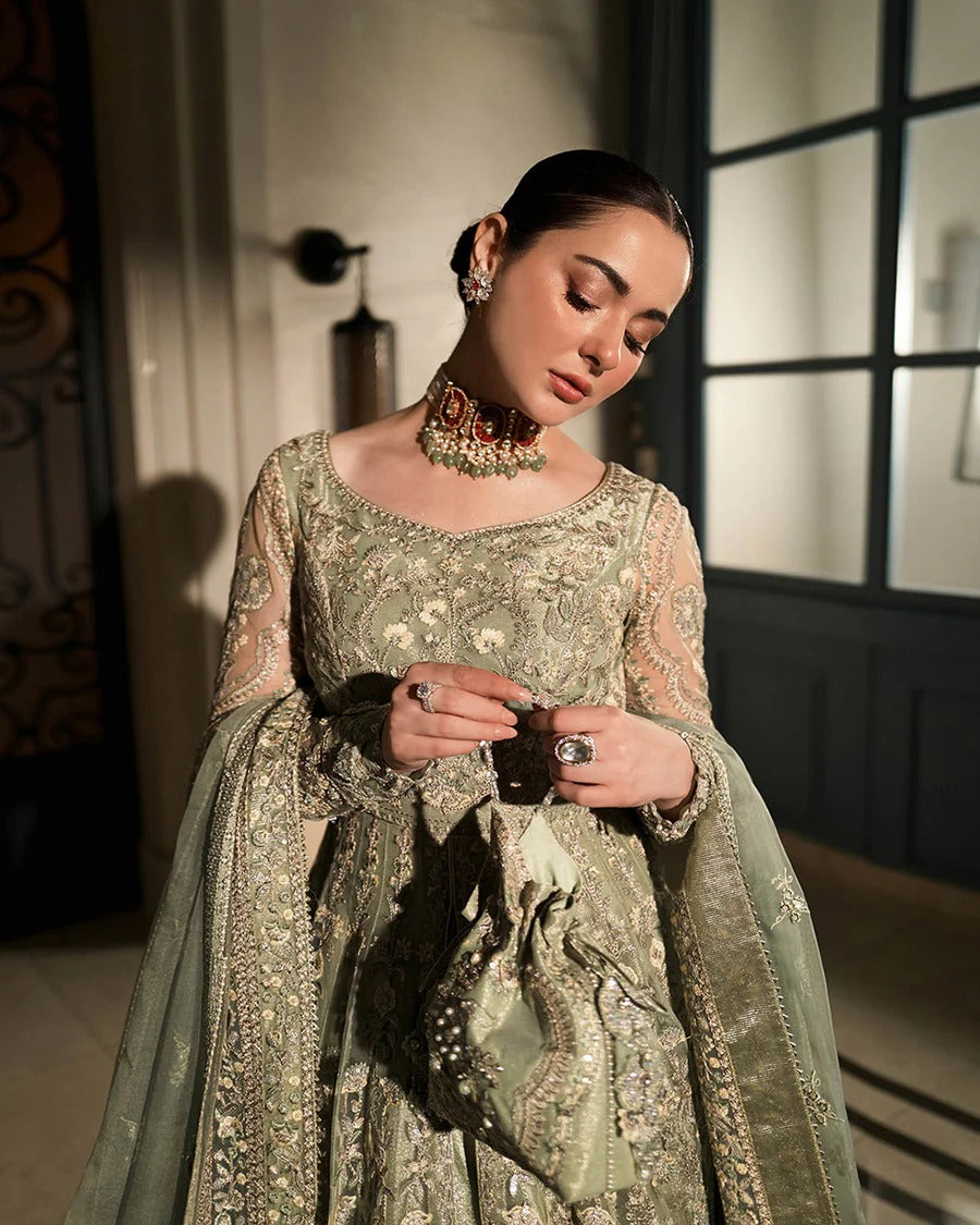 Faiza Saqlain | 3 Piece Unstitched Organza Bridal | Syene